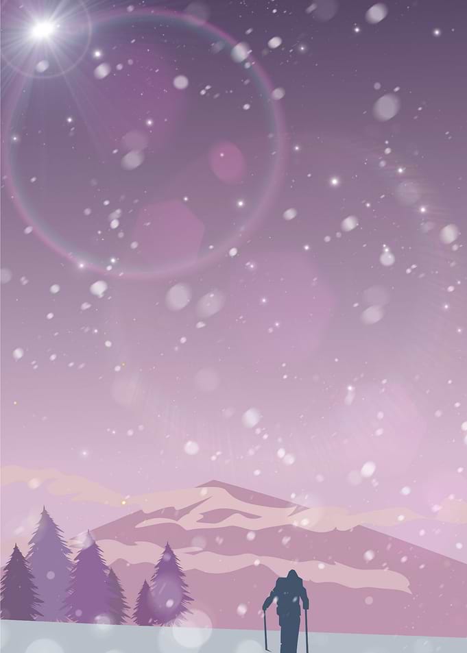 A lonely climber