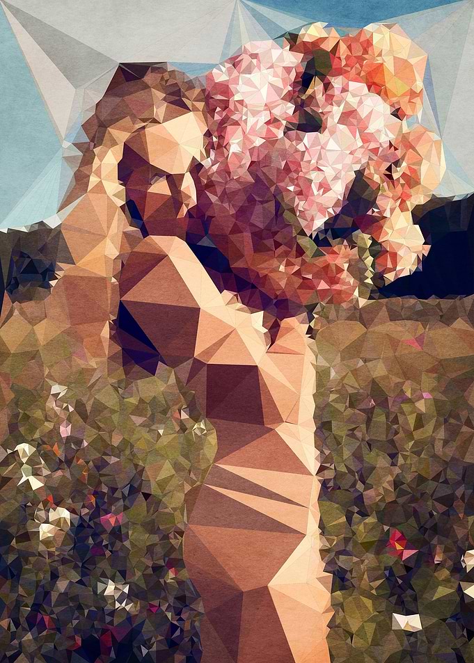 Young girl with bouquet
