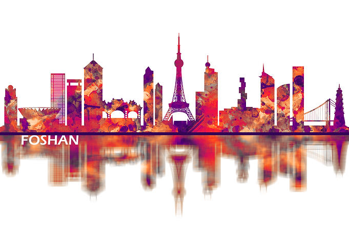 Foshan China Skyline