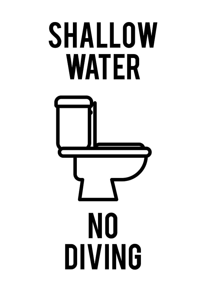 Funny Bathroom Shallow