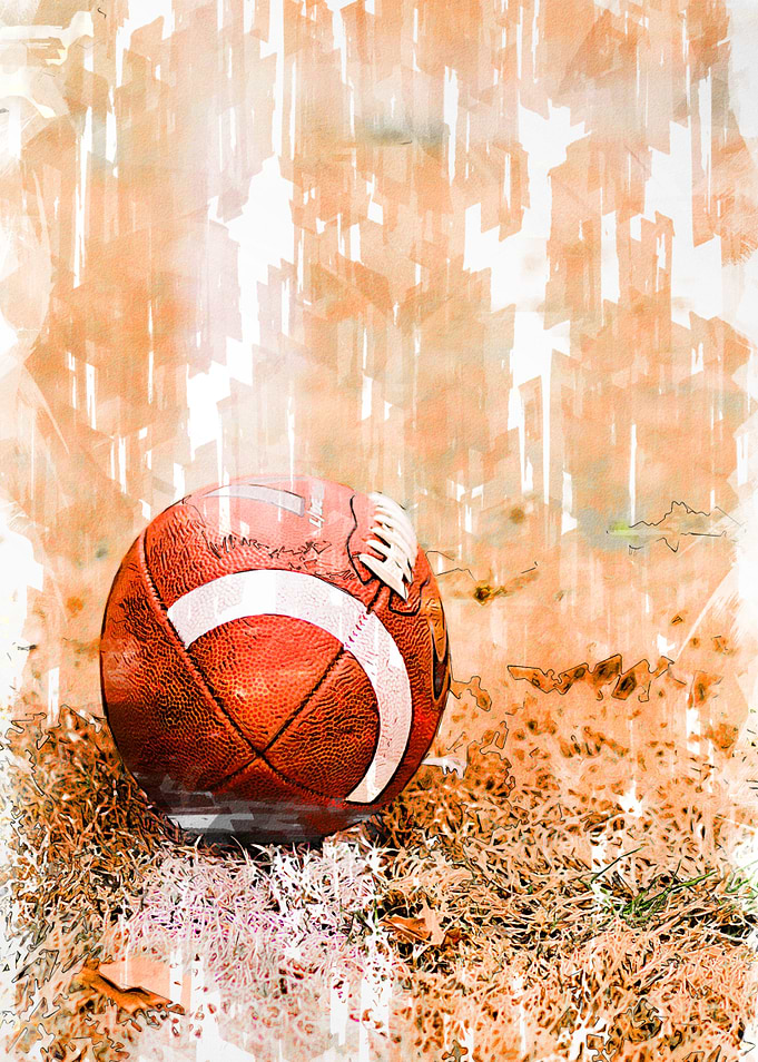 American Football On Pitch