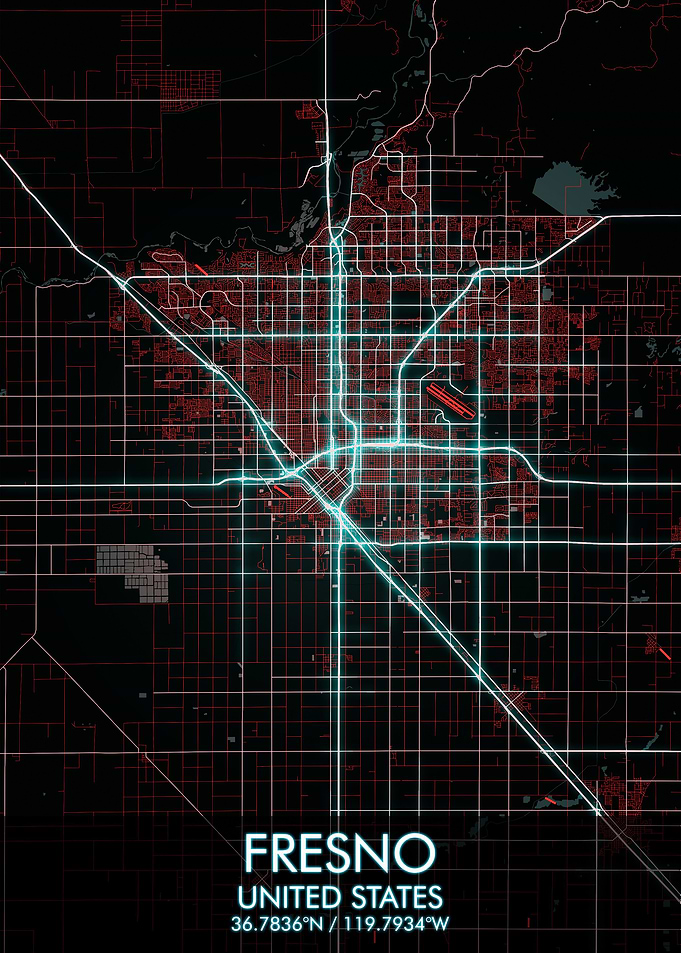 FRESNO City Map