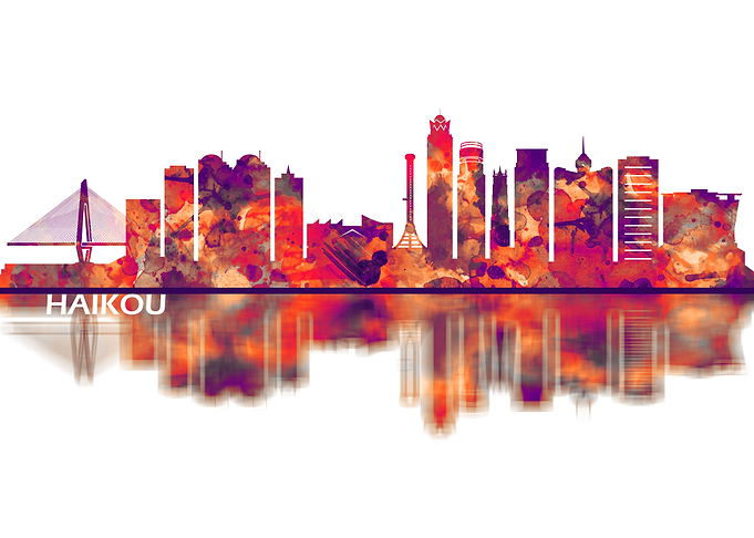 Haikou China Skyline
