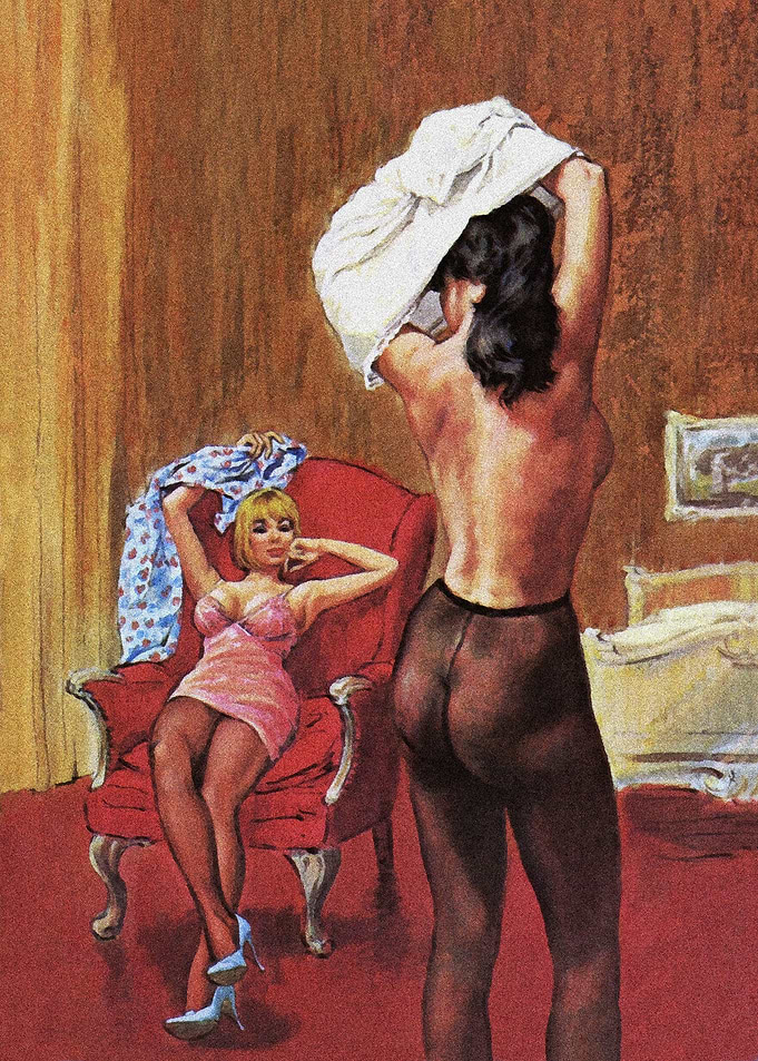 Girls love pulp cover art