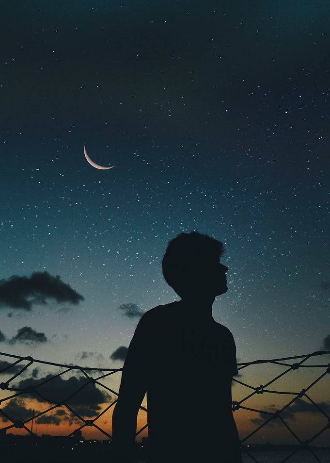 Silhouette Of Man