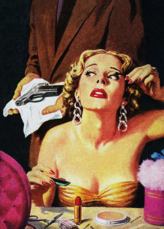 Suspect and detective pulp
