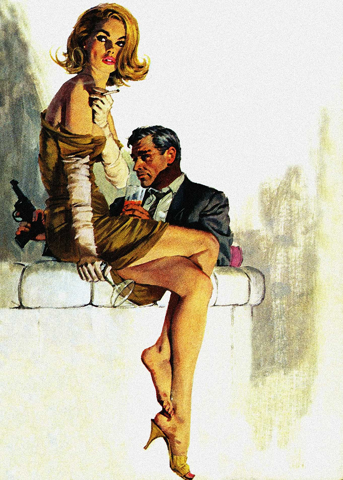 Plotting crime pulp cover