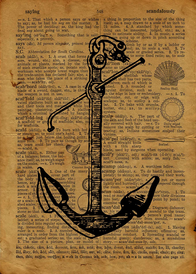 Anchor engraving