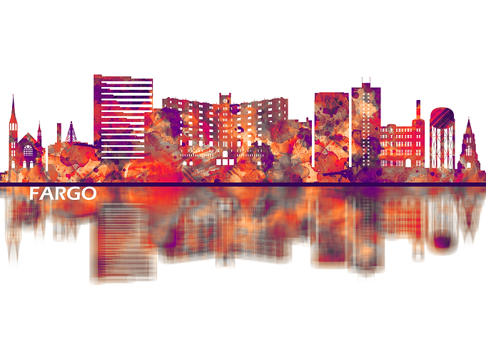 Fargo North Dakota Skyline