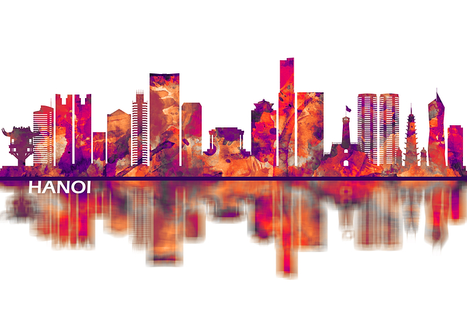 Hanoi Vietnam Skyline