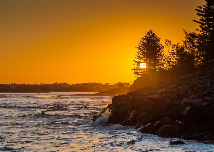 Sunset Over The Beach