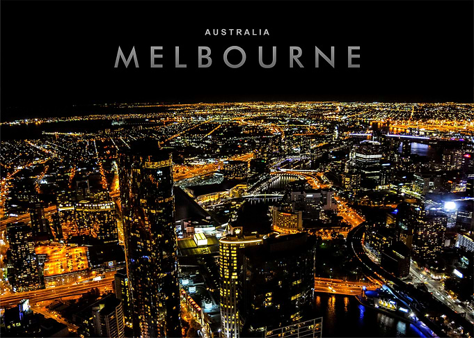 Melbourne city night