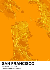 san francisccolor city map