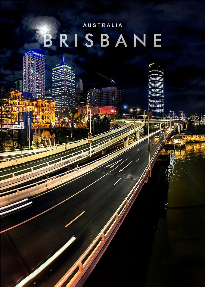 Brisbane city night