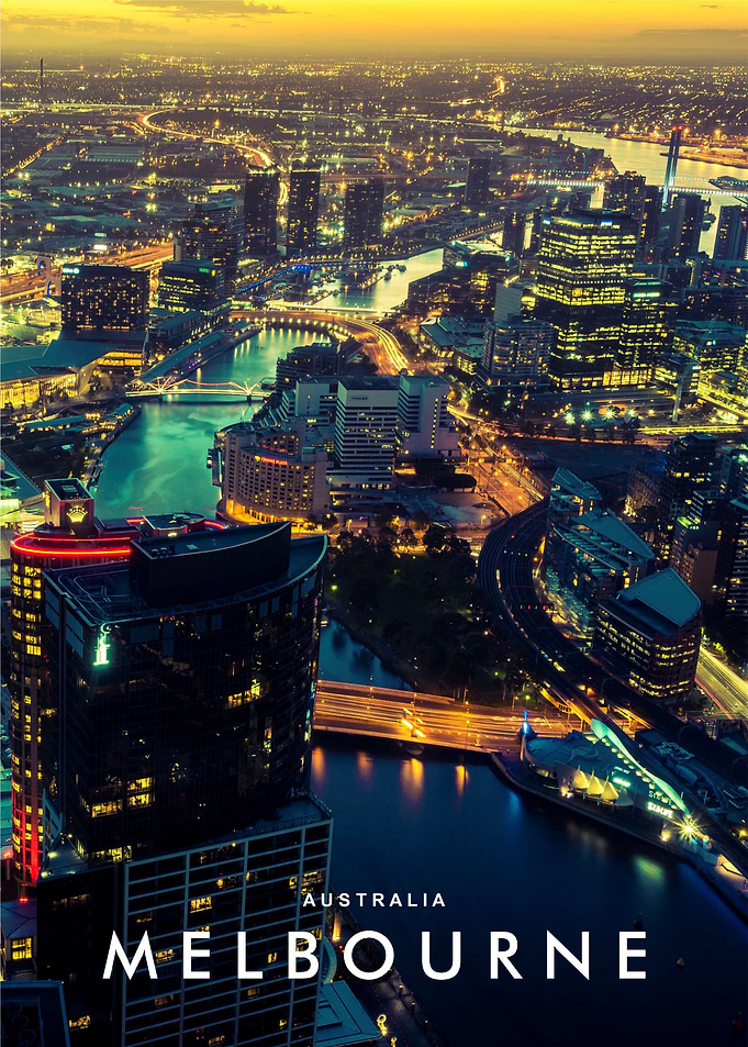 Melbourne night view