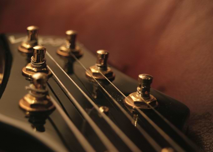 Close Up Guitar Head