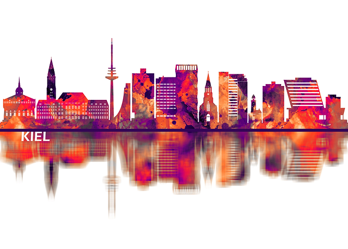Kiel Germany Skyline