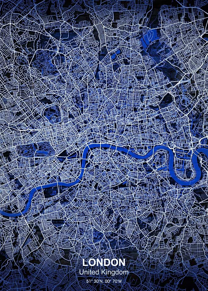 london blue city map