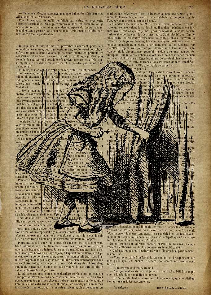 Alice through the curtain