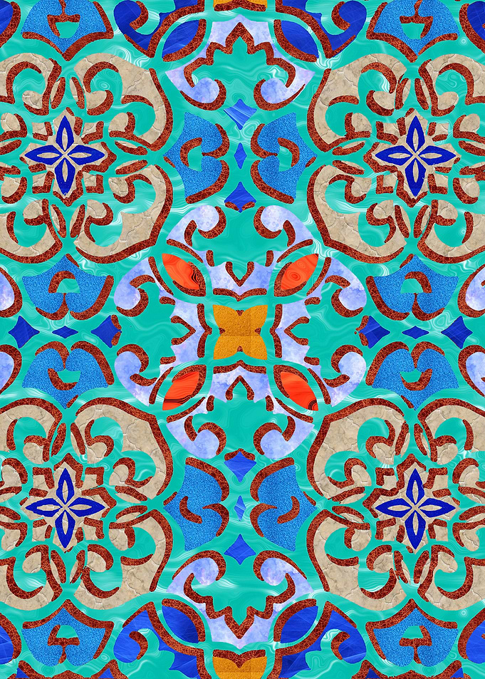 Moroccan Mandala Tile 06