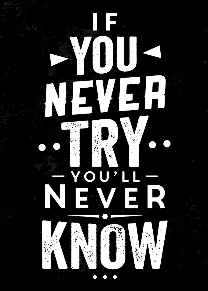 Never Try never know Quote