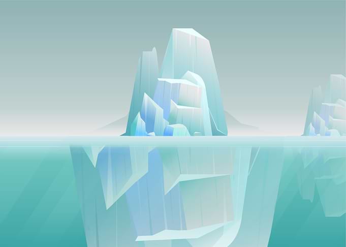 Iceberg glacier arctic ice