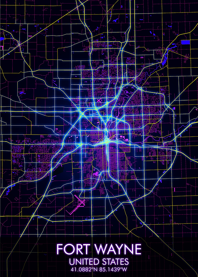 FORT WAYNE City Map