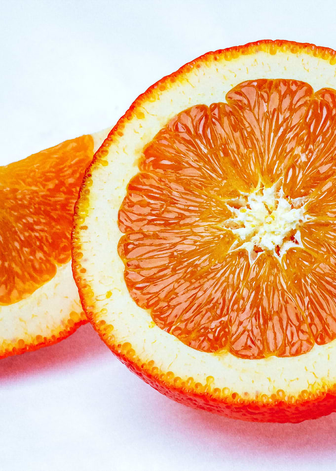 Half An Orange Fruit