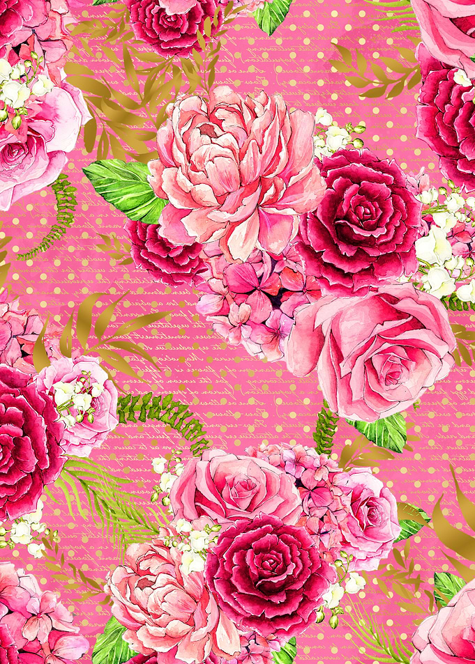 Pink Roses Pattern 07