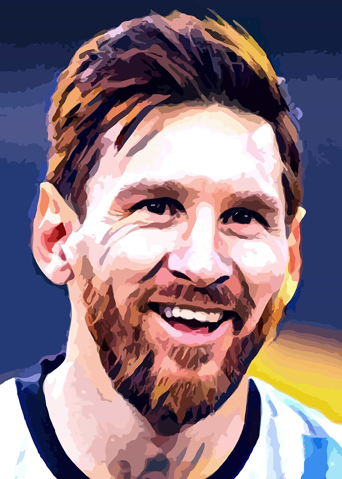 Happy Lionel Messi
