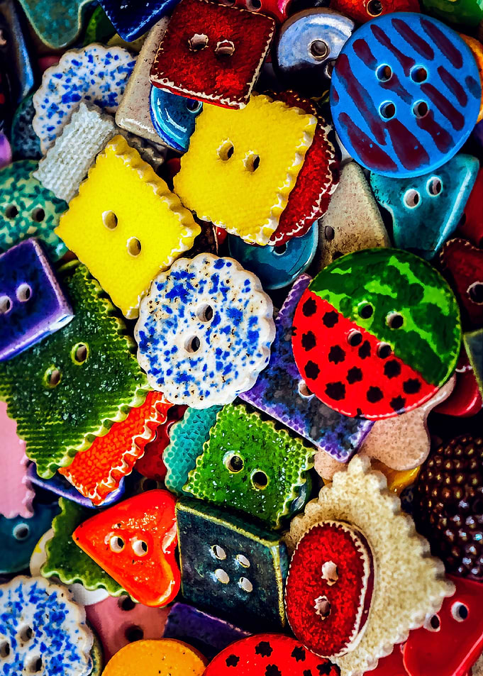 Pile Of Colorful Buttons
