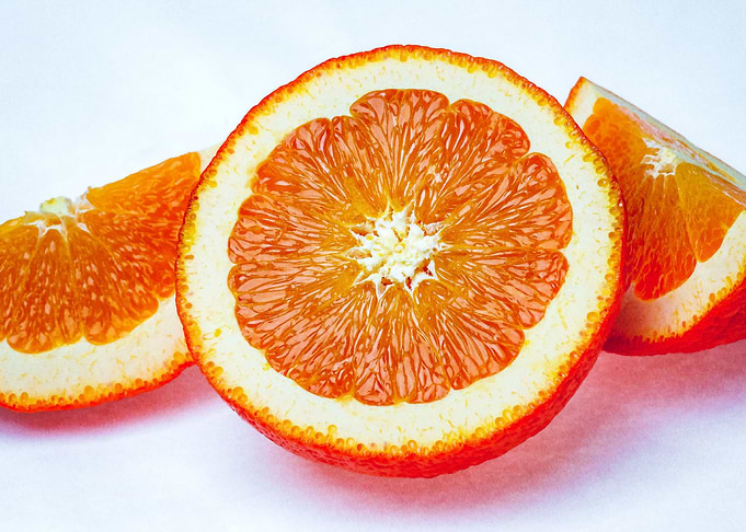 Half An Orange Fruit