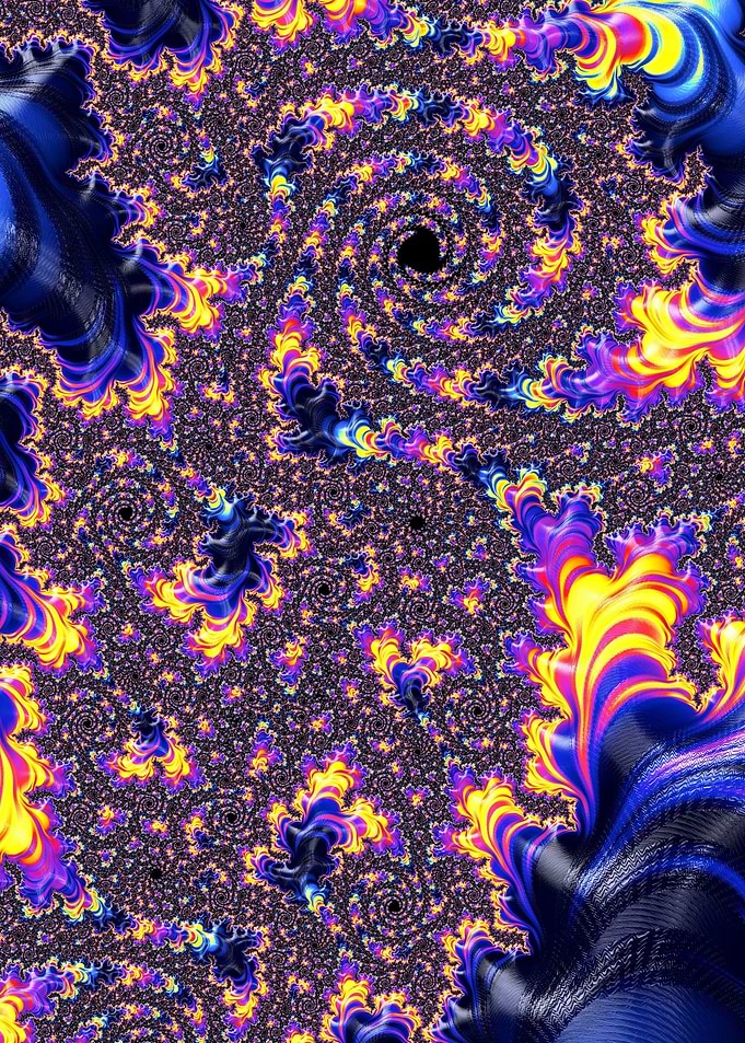 Vibrant Fractal Vortex