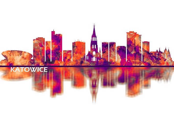 Katowice Poland Skyline