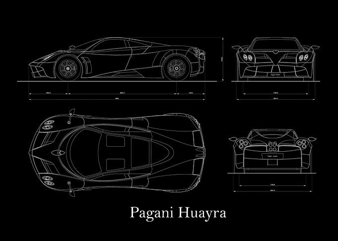 Pagani Huayra Blueprint