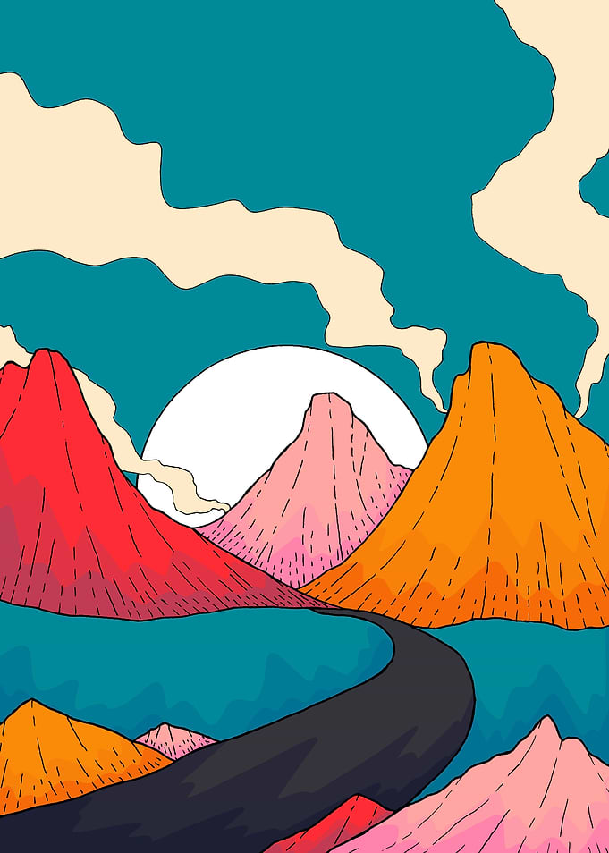 A road to the mountains