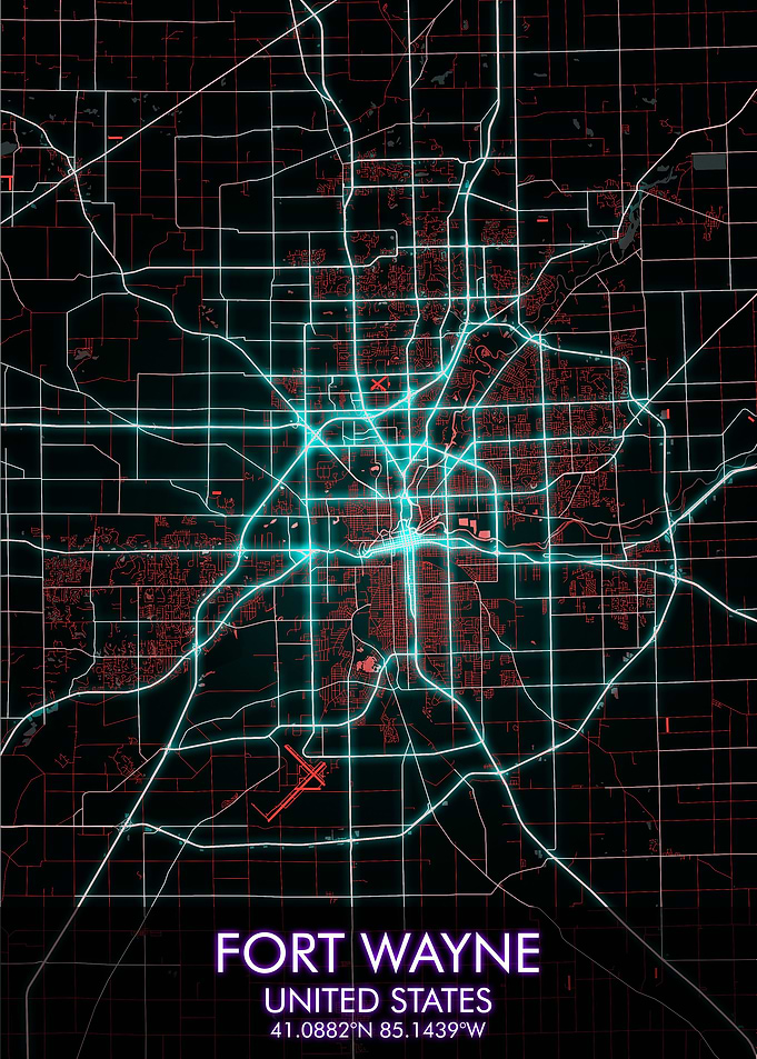 FORT WAYNE City Map
