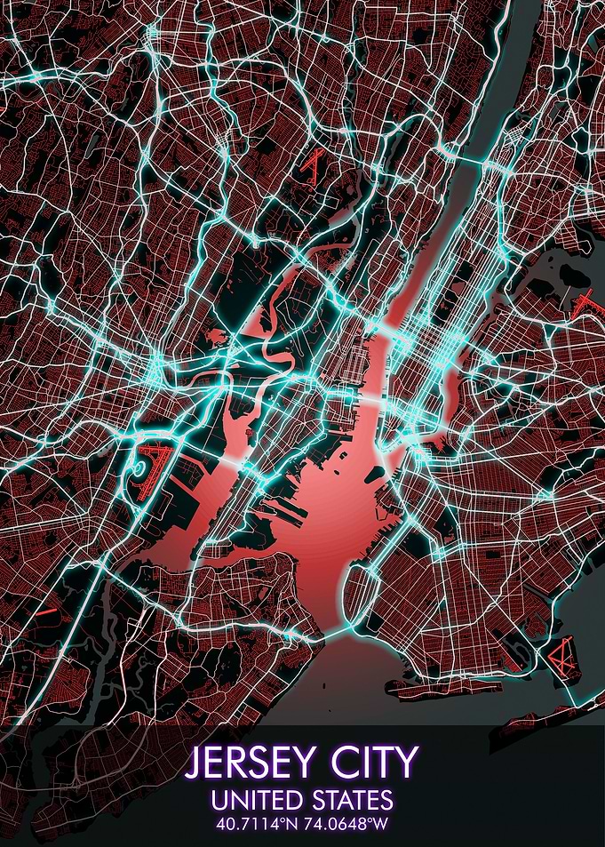 JERSEY City Map