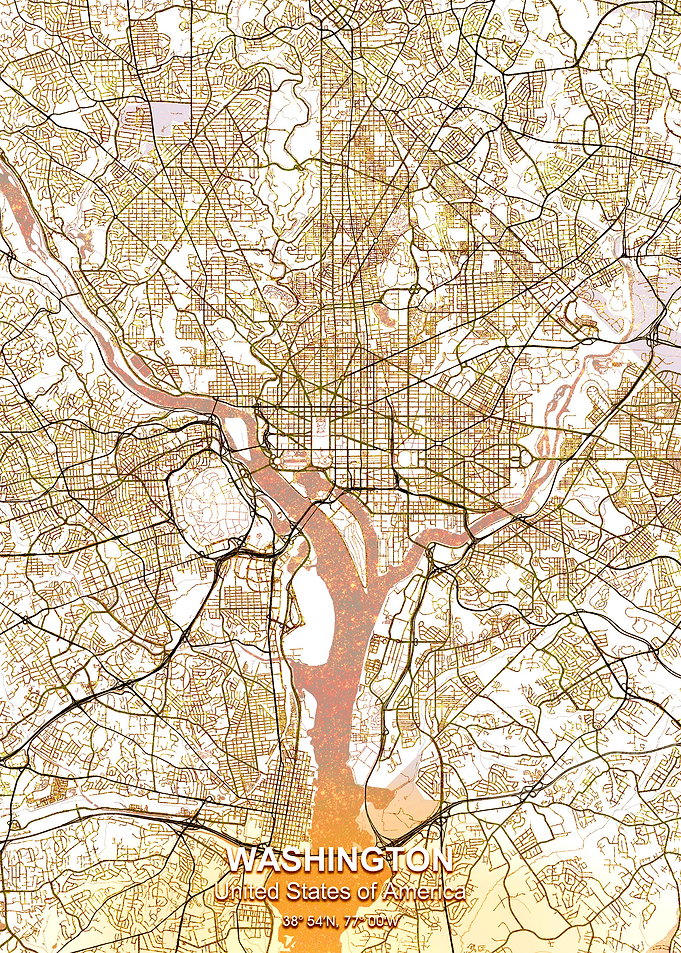 washington gold city map