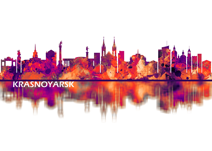Krasnoyarsk Russia Skyline