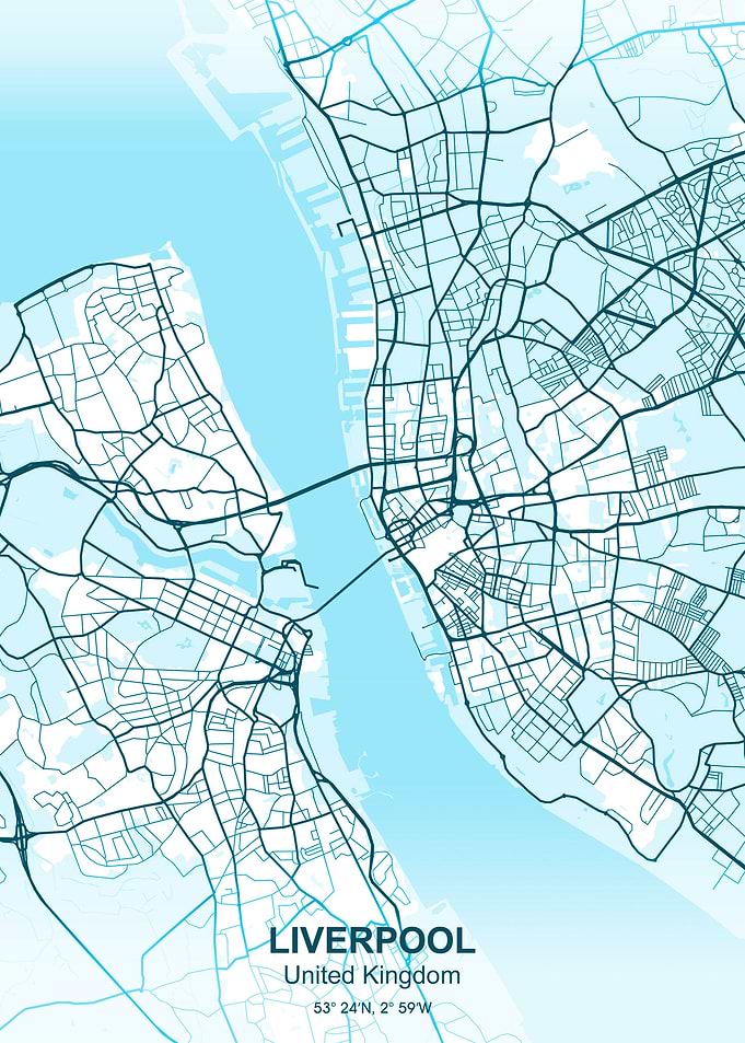 liverpool pastel city map