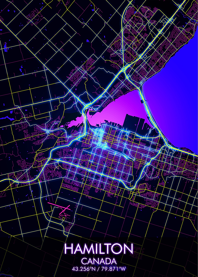 HAMILTON Night City Map