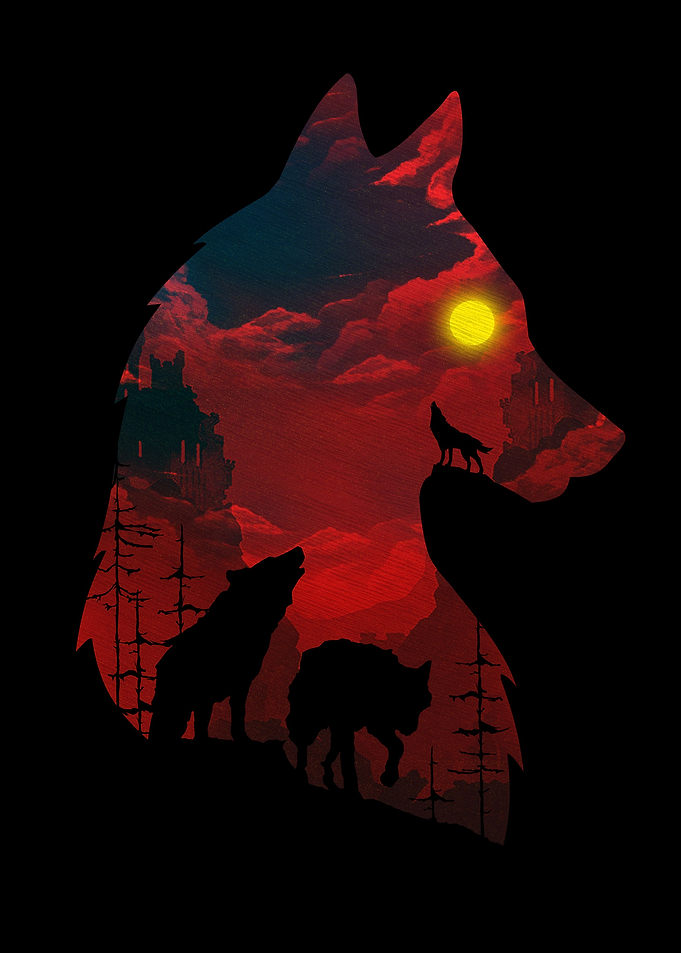 Howling in the moon