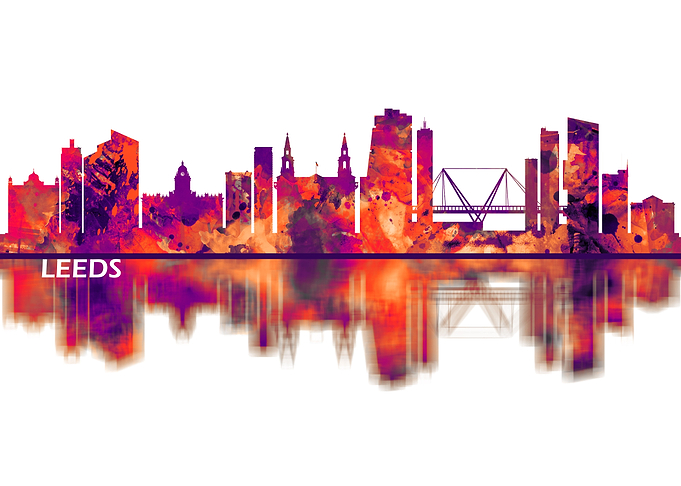 Leeds England Skyline