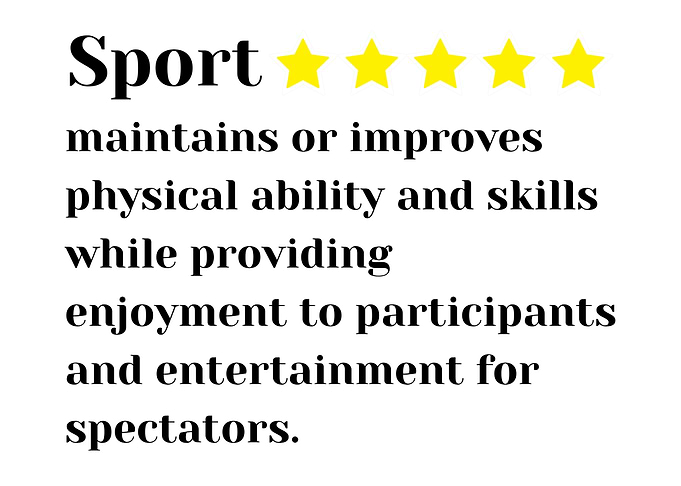 Sport definition