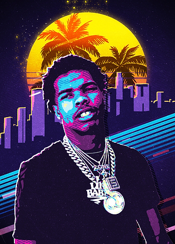 Lil Baby retro 80s