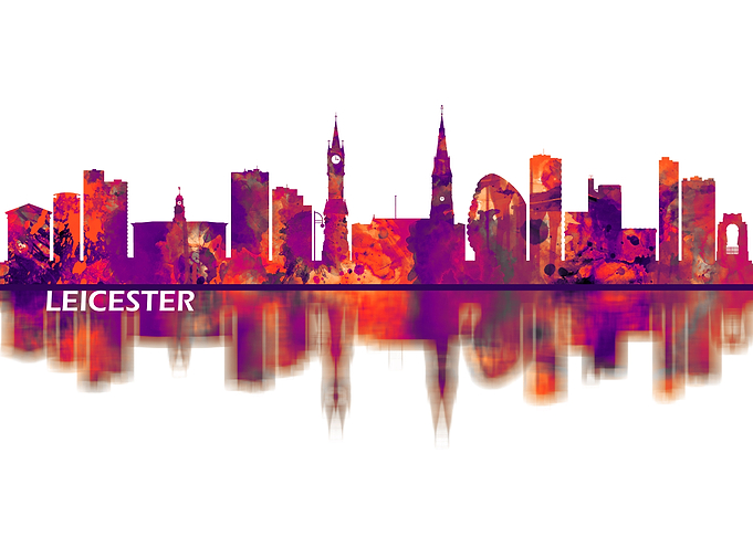 Leicester England Skyline