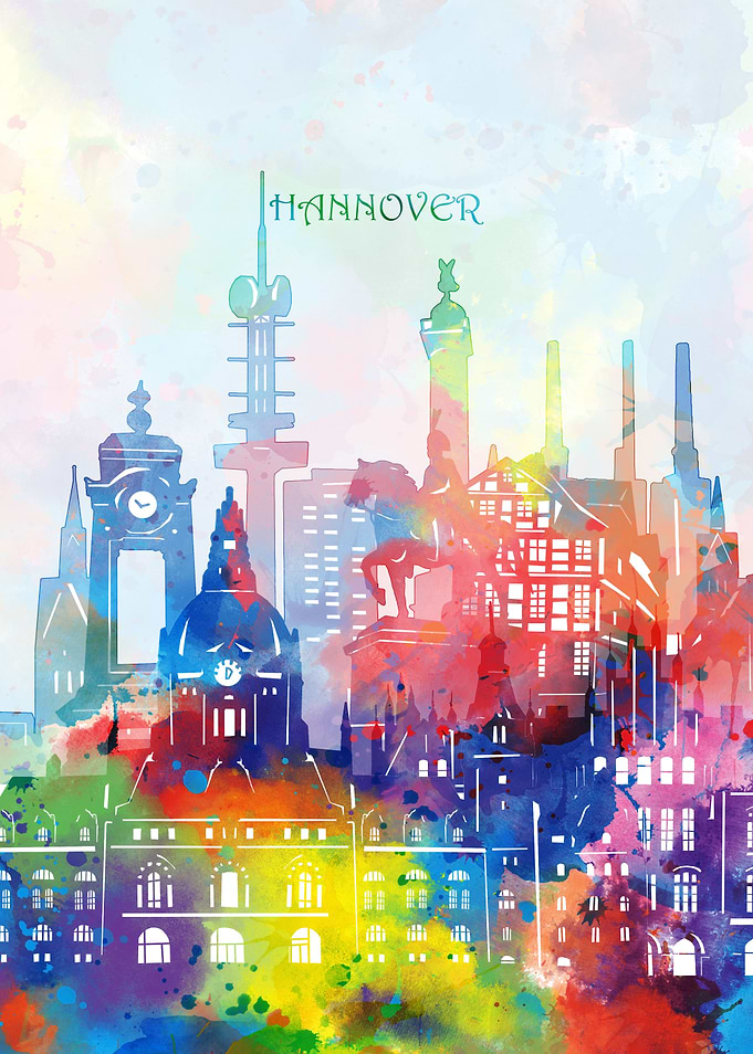 hannover cityscape color