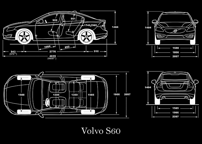Volvo S60 2018 Blueprint