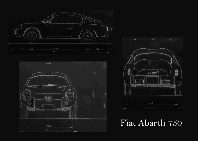 Fiat Abarth 750 blueprint